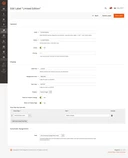 Label edit form